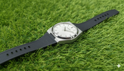 Men's Luxury Universe Point Watch with Colorful Rubber Strap