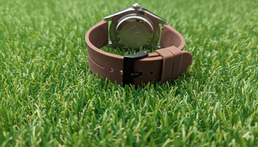 The Textured Dial Silver & Onyx Sport Watch