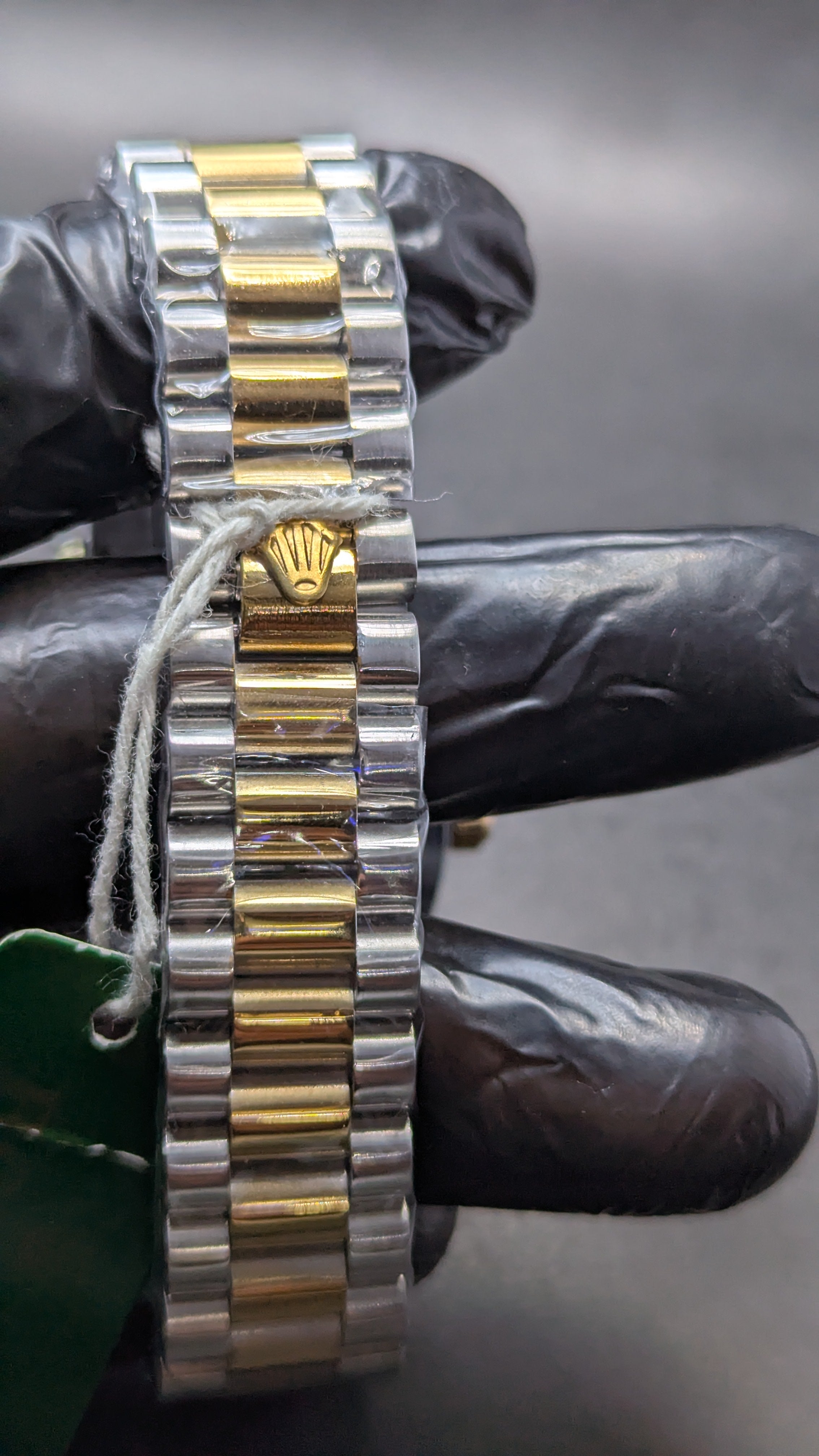 Rolex Date-just men's watch with Blue Plain Bezel Dialer - Rolex