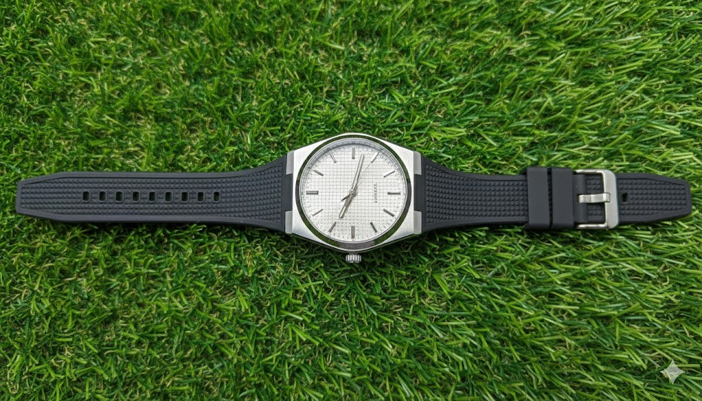 Men's Luxury Universe Point Watch with Colorful Rubber Strap