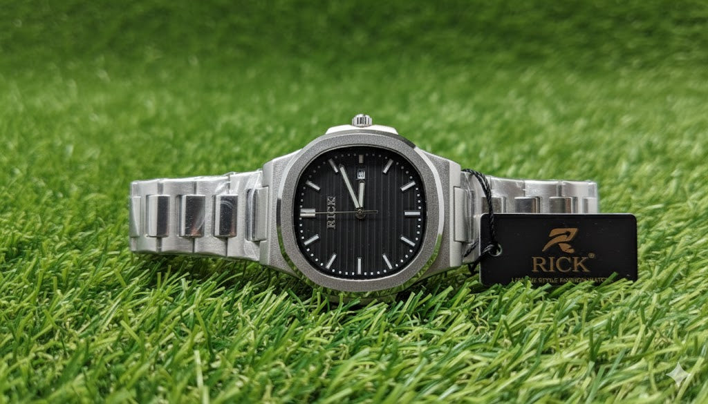 Rick Quartz Men's Watch – Sleek Stainless Steel Design – Luxury Watch for Men